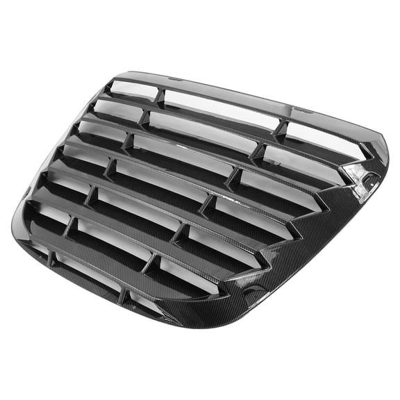 Ikon Motorsports Rear Window Louver Windshield Sun Shade Cover Bodykit Replacement Compatible With 2020-2023 Toyota GR Supra A90 IKON Style PP Polypropylene Carbon Fiber Print 2021 2022