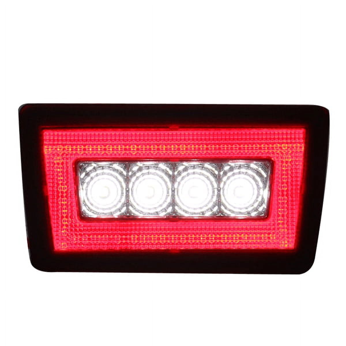 Ikon Motorsports Red Lens F1 Style LED Rear Foglight 3rd Brake Backup ...