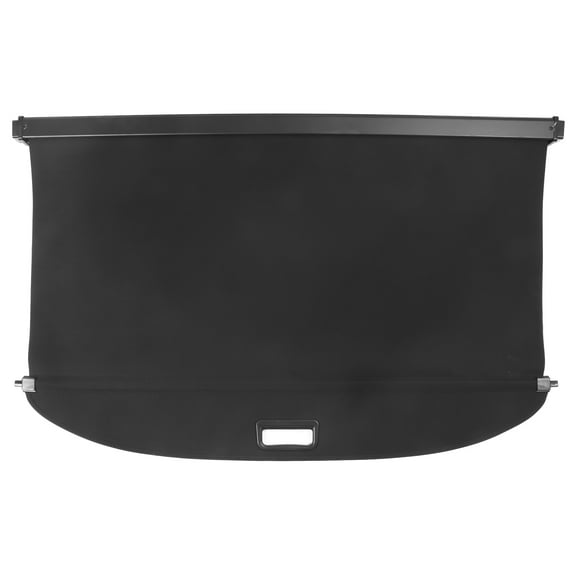 Ikon Motorsports Retractable Rear Trunk Security Cargo Cover Tonneau Added on Bodykit Replacement Compatible With 2020-2022 Tesla Model Y Black PVC & Aluminum Alloy Canvas Style