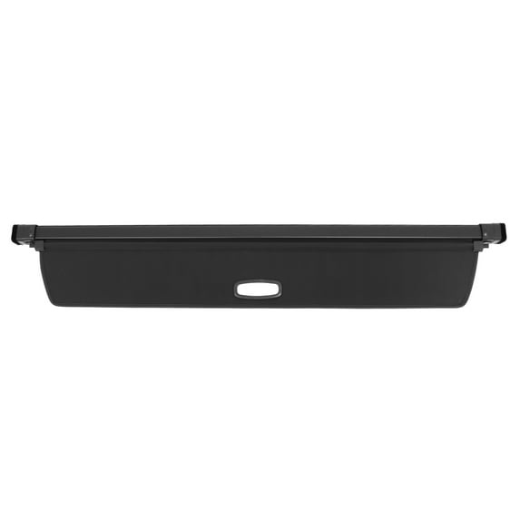 Ikon Motorsports Retractable Rear Trunk Security Cargo Cover Tonneau Luggage Shade Added on Bodykit Replacement Compatible With 2022-2024 Rivian R1S Black Canvas