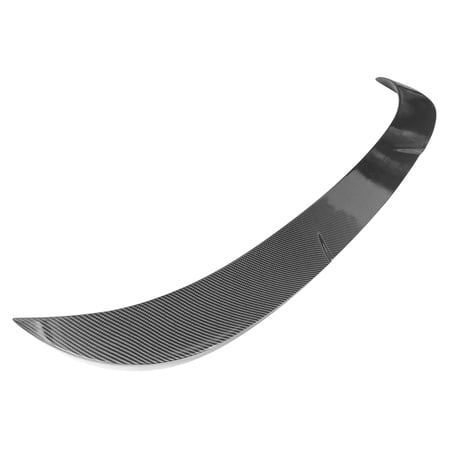 Ikon Motorsports Roof Compatible with 2021-2024 Ford Mustang Mach-E Rear Window Visor Spoiler Wing Added on Bodykit Replacement ABS Plastic Carbon Fiber Print 2022