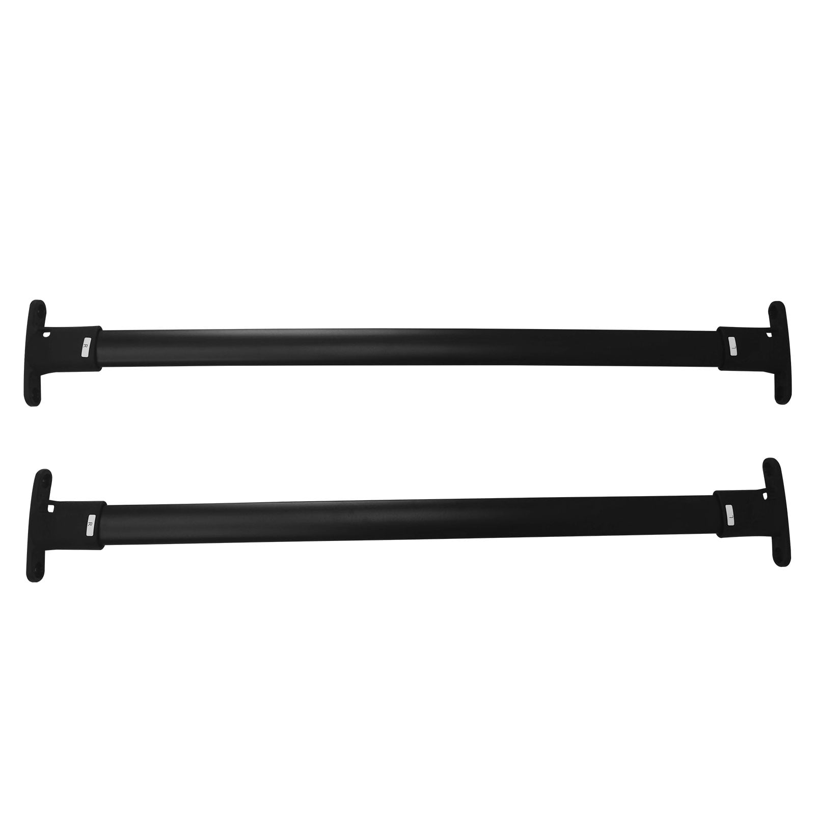 Ikon Motorsports Roof Rack Compatible With 2016-2019 Ford Explorer All Models Black Top Roof Rack Cross Bar Cargo Luggage Carrier Aluminum W/ Locks 2PCS