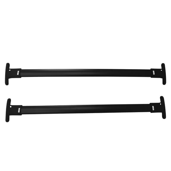 Ikon Motorsports Roof Rack Compatible With 2016-2019 Ford Explorer All Models Black Top Roof Rack Cross Bar Cargo Luggage Carrier Aluminum W/ Locks 2PCS