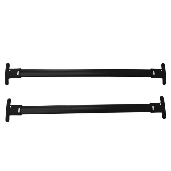 Ikon Motorsports Roof Rack Compatible With 2016-2019 Ford Explorer All Models Black Top Roof Rack Cross Bar Cargo Luggage Carrier Aluminum W/ Locks 2PCS