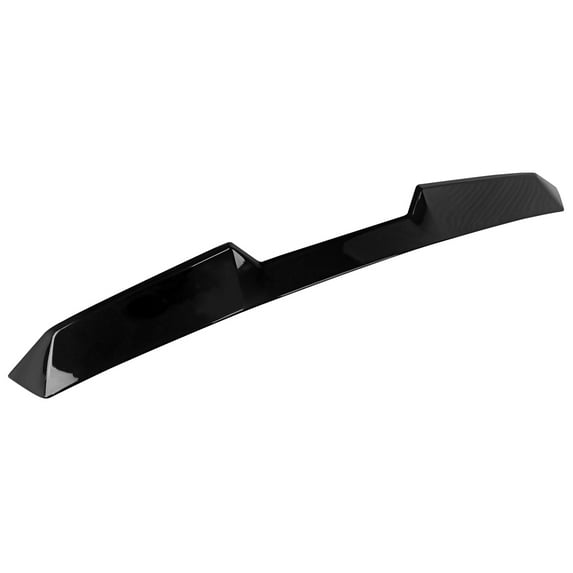 Ikon Motorsports Roof Spoiler Compatible With 2022-2025 Subaru BRZ Toyota GR86, Painted #D4S Crystal Black Silica Pearl/Raven Pearl ABS Plastic V Style Rear Window Visor Spoiler Wing