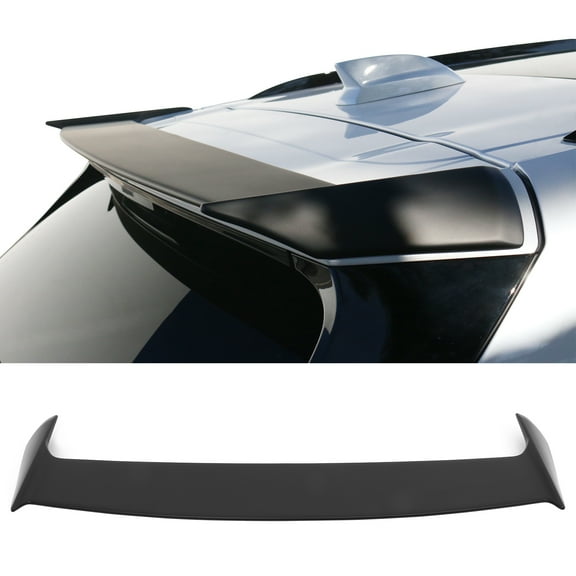 Ikon Motorsports Roof Spoiler Lip Compatible with 2024-2026 Honda Prologue, Matte Black ABS Plastic IKON Style Rear Window Wing Guard Deflector