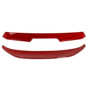 Ikon Motorsports Roof + Trunk Spoiler Compatible With 2022-2025 Subaru BRZ Toyota GR86, Painted #DCK Ignition Red/Track Red ABS V Style Rear Window Visor Wing + TRD Style Trunk Spoiler