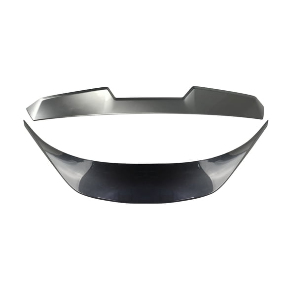 Ikon Motorsports Roof + Trunk Spoiler Compatible With 2022-2025 Subaru BRZ Toyota GR86, Painted #P8Y Magnetite Gray/Pavement Metallic ABS V Style Rear Window Visor Wing + TRD Style Trunk Spoiler