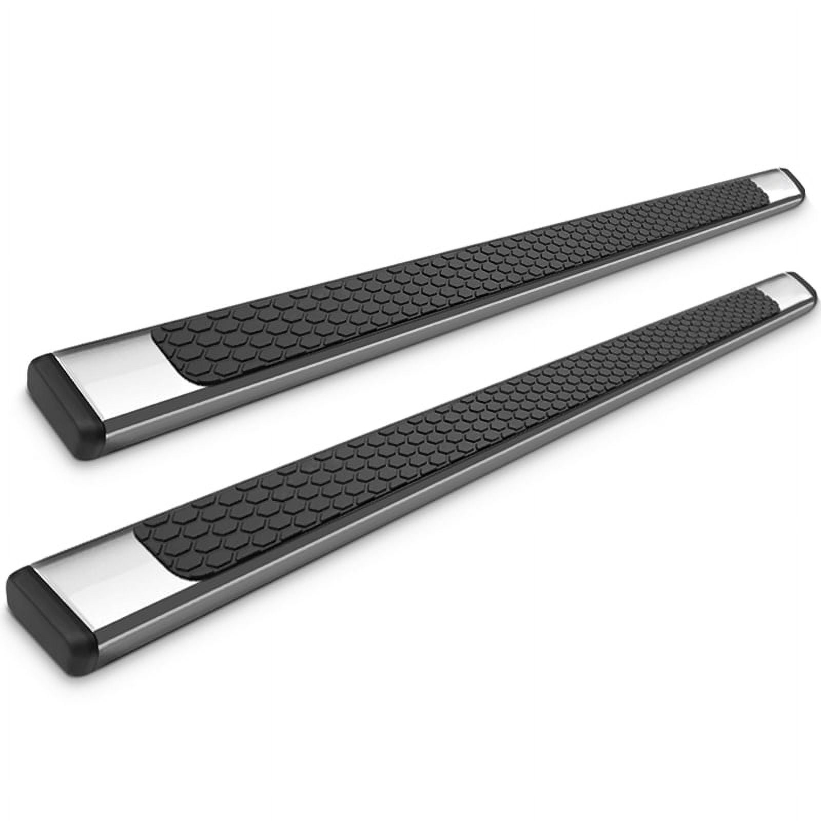 Ikon Motorsports Running Boards Compatible With 2019-2025 Ram 1500 Quad OE Chrome 4.5in Side Step Nerf Bars