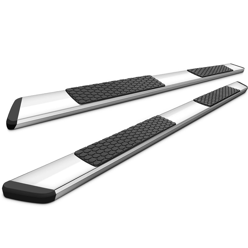 Ikon Motorsports Running Boards for 2019-2025 Ram 1500 Crew OE Chrome 5in Side Step Nerf Bars Pair