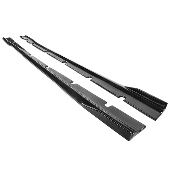 Ikon Motorsports Side Skirts Compatible With 2020-2023 Dodge Charger Widebody Sedan 4-Door IKON Style Gloss Black PP Left Hand Right Hand Rocker Panel Extensions