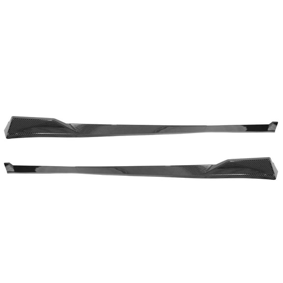 Ikon Motorsports Side Skirts Compatible With 2025-Up Toyota Camry Hybrid SE/XSE TRD Style Left Right Rocker Panel Extension Carbon Fiber Print 4PCS