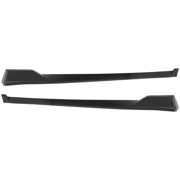 Ikon Motorsports Side Skirts Compatible With 2025-Up Toyota Camry Hybrid SE/XSE TRD Style Left Right Rocker Panel Extension Matte Black PP 4PCS