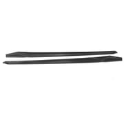 Ikon Motorsports Side Skirts Extension Compatible With 2022-2025 Honda Civic 11th Gen Sedan HPD Style Carbon Fiber Rocker Panels Added on Bodykit Replacement