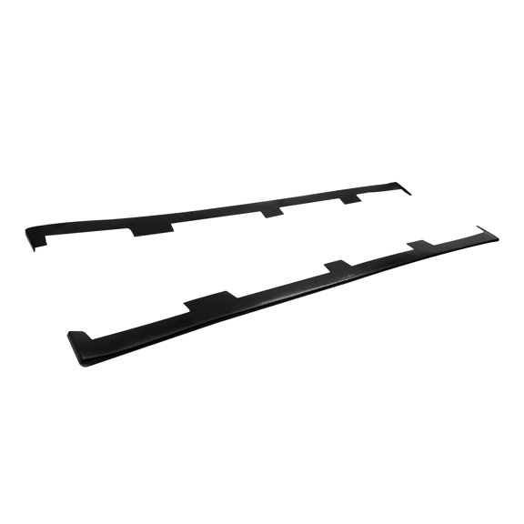 Ikon Motorsports Side Skirts Extention 79" x 3" Polyurethane PU UL Style Unpainted BlackRocker Panel Splitter Side Underbody Spoiler Universal fitfor Most Cars Sedan Coupe Hatchback Wagon