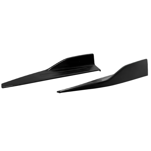 Ikon Motorsports Side Skirts Extention Polyurethane Urethane PU ROU Style Unpainted Black Rocker Panel Splitter Side Underbody Spoiler Universal fit for Most Cars Sedan Coupe Hatchback Wagon