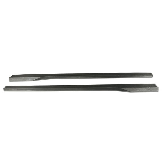 Ikon Motorsports Side Skirts Lip Fits 2024-2026 Ford Mustang, R Style Carbon Fiber Add On Rocker Panel Extension Splitters 2PCS