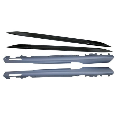 Ikon Motorsports Side Skirts + Rocker Panel for 2021-2025 BMW 4-Series G22 Coupe/G23 Convertible (Not Fit Gran Coupe) MP Style 51779850261 51779854260