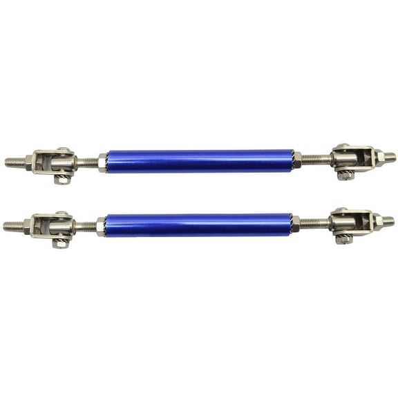 Ikon Motorsports Splitter Support Bars Compatible with Blue Adjustable 5.5-8 Inch Bumper Chin Diffuser Rod Splitter Support Protector