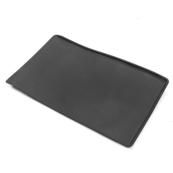 Ikon Motorsports Storage Box Mat Compatible With 2017-2023 Tesla Model 3 & 2020-2023 Model Y Injection TPE Black Center Console Armrest Organizer Storage Box Mat Accessory