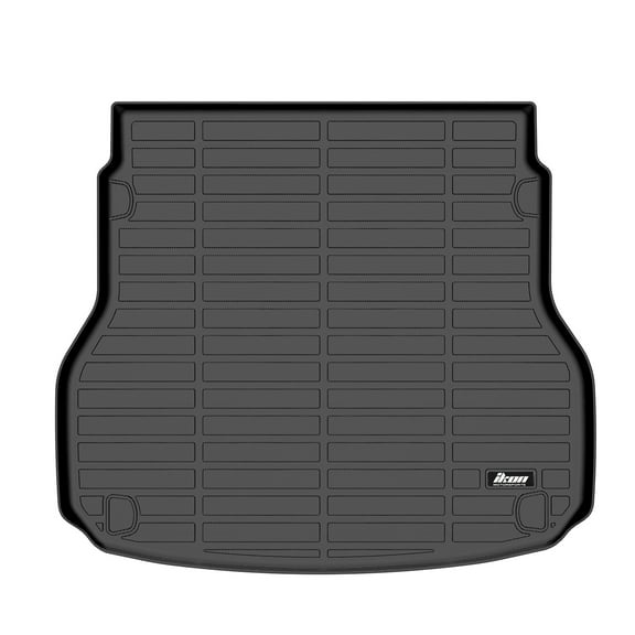 Ikon Motorsports TPE Thermo Plastic Elastomer All Weather Heavy Duty Waterproof Rear Trunk Tray Cargo Liner Mats For 2017-2024 Maserati Levante