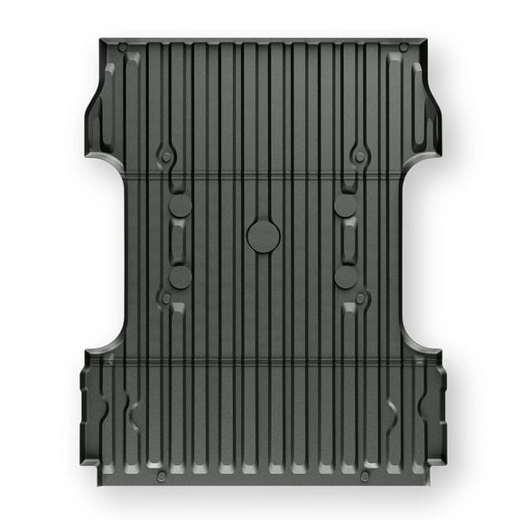 Ikon Motorsports TPE Truck Bed Mat Compatible with 2017-2024 Ford F-250/F-350/F-450 Super Duty 6.8Ft Bed Custom Fit All Weather Heavy Duty 3D Rear Cargo Trunk Tray Protector Liner 1PC Black