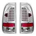thumbnail image 1 of Ikon Motorsports Tail Lights Compatible with 1997-2003 Ford F-150 with Styleside Bed Chrome Housing + Clear Lens Rear Parking Tail Lights Reverse Brake Lamps Replacement Pair 2PCS, 1 of 1
