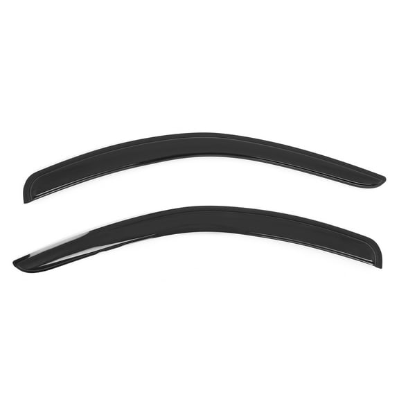 Ikon Motorsports Tape on Window Visors Compatible With 2019-2026 Chevrolet Silverado & GMC Sierra 1500 Standard Cab, Sun Rain Deflectors Acrylic Smoke/Tinted 2PCS
