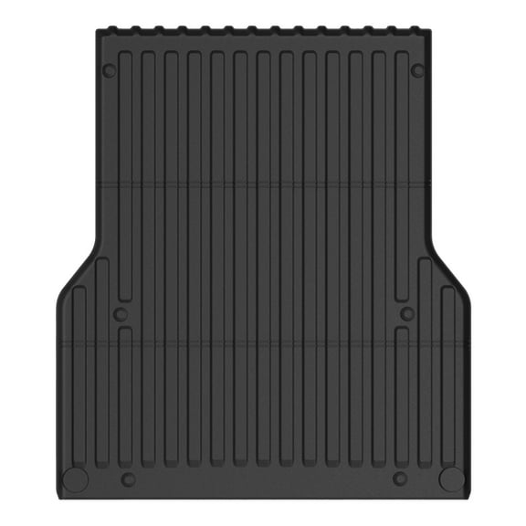 Ikon Motorsports Truck Bed Mat for 2005-2023 Toyota Tacoma 5' Short Bed, All Weather Heavy Duty 3D Rear Cargo Tray Protector Liner, TPE Black