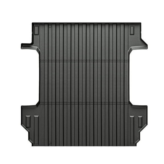 Ikon Motorsports Truck Bed Mat Compatible With 2019-2024 Chevy Silverado/GMC Sierra 1500 Crew Cab 5.8Ft Short Bed, Black Rear Storage Floor Liner TPE Cargo Guard All Weather 3D Heavy Duty Protector