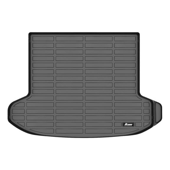 Ikon Motorsports All Weather Trunk Mat Compatible With 2023-2024 Kia Sportage, Black 3D Molded Car Rear Carpets Liner Protection TPE Thermo Plastic Elastomer Boot Tray Cover Protector Pad