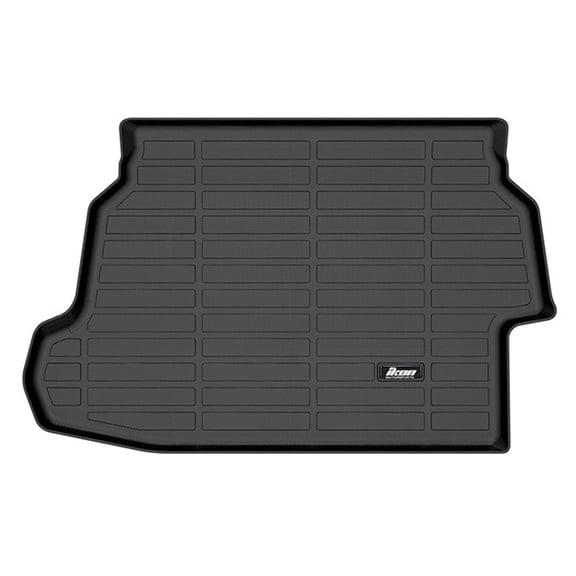 Ikon Motorsports Trunk Mat Compatible With 2023-2025 Toyota Prius LE, Black 3D Molded Car Rear Carpets Liner Protection TPE Thermo Plastic Elastomer All Weather Boot Tray Cover Protector Pad
