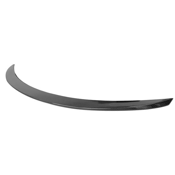 Ikon Motorsports Trunk Spoiler Compatible With 2017-2022 Infiniti Q60 ABS Plastic Carbon Fiber Print X Style High Kick Duckbill Rear Trunk Lid Spoiler
