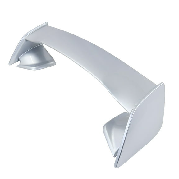 Ikon Motorsports Trunk Spoiler Compatible With 2022-2025 Subaru WRX, Painted #G1U Ice Silver Metallic ABS Plastic 2015 STI Style Rear Trunk Lid Deck Lip Wing