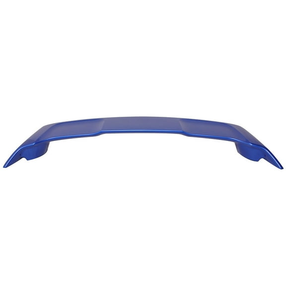 Ikon Motorsports Trunk Spoiler Compatible With 08-17 Mitsubishi Lancer OE Style Rear Tail Lip Painted Octane Blue #D06 - ABS
