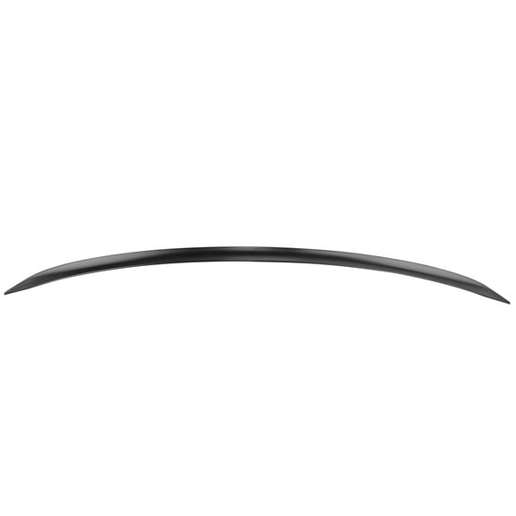 Ikon Motorsports Trunk Spoiler Compatible With 2019-2025 Porsche Cayenne 9Y3 Coupe Unpainted Black ABS Plastic Rear Middle Spoiler Wing