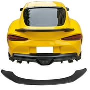 Ikon Motorsports Trunk Spoiler Compatible With 2020-2025 Toyota GR Supra J29 & Supra MK5 TRD Style Painted Matte Black ABS Plastic Rear Spoiler