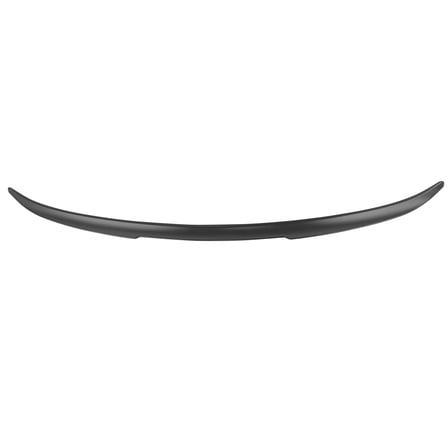 Ikon Motorsports Trunk Spoiler Compatible With 2020-2025 BMW G22 4 Series G82 M4 Coupe Unpainted Black ABS Plastic V Style Rear Spoiler Wing