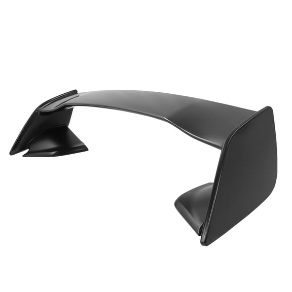 Ikon Motorsports Trunk Spoiler Compatible With 2022-2025 Subaru WRX, Unpainted Black ABS Plastic 2015 STI Style Rear Trunk Lid Deck Lip Wing