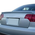 thumbnail image 1 of Ikon Motorsports Trunk Spoiler Compatible with 2006-2008 Audi A4 S Line 4-Door, Custom Style Unpainted Fiberglass Rear Trunk Lid Spoiler Wing Lip, 1 of 1