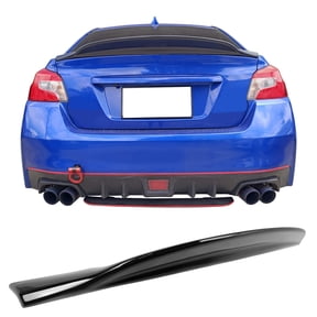 Ikon Motorsports Trunk Spoiler Compatible with 2015-2021 Subaru WRX & WRX STI, PSM Style Gloss Black ABS Plastic Rear Trunk Lid Spoiler Wing Lip