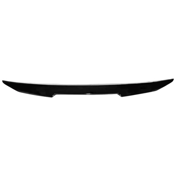 Ikon Motorsports Trunk Spoiler Fits 2004-2010 BMW E60 5 Series M5 Sedan, PSM Style Gloss Black ABS Plastic Rear Trunk Lid Spoiler Wing Lip