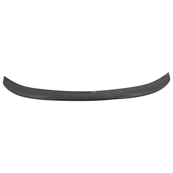 Ikon Motorsports Trunk Spoiler Fits 2006-2011 BMW E90 3 Series M3 Sedan, PSM Style Carbon Fiber Print ABS Add-on Rear Trunk Lid Spoiler Wing Lip