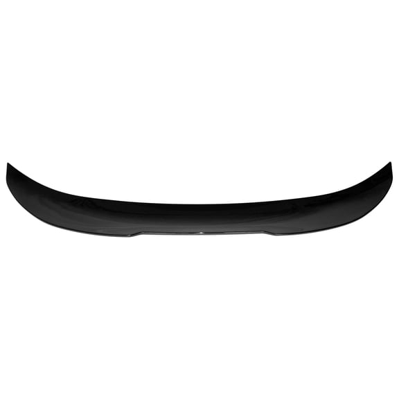 Ikon Motorsports Trunk Spoiler Fits 2006-2011 BMW E90 3 Series M3 Sedan, PSM Style Gloss Black ABS Plastic Add-on Rear Trunk Lid Spoiler Wing Lip