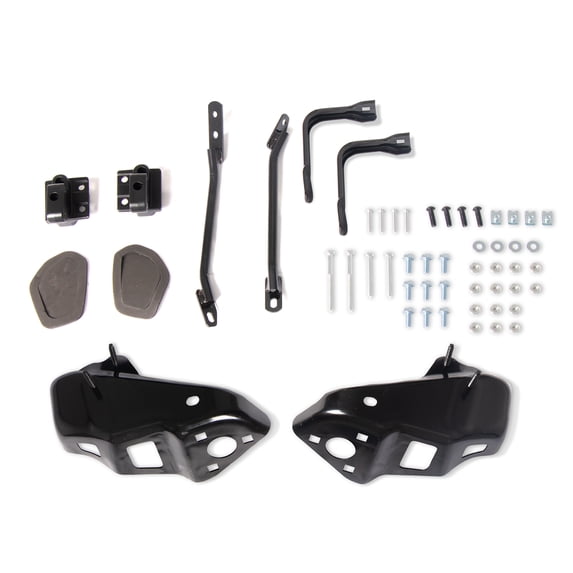 Ikon Motorsports Trunk Spoiler Mount Brackets Fits 2023-2025 Chevy Corvette C8 Z06, OE Style Black Tail Wing Brackets Assessories Replacement