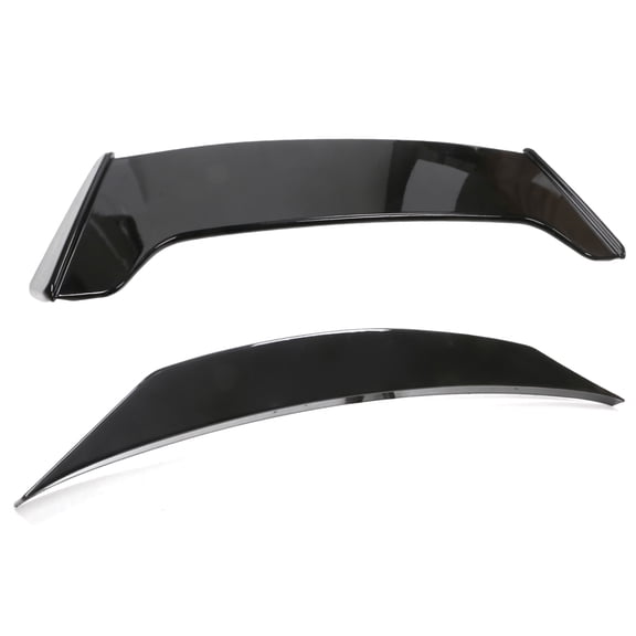Ikon Motorsports Trunk Spoiler + Roof Spoiler Compatible With 2021-2025 Dodge Durango Duckbill Style ABS Plastic Gloss Black Middle Spoiler Lip Wing Rear Tail Lid Deflector Bodykits