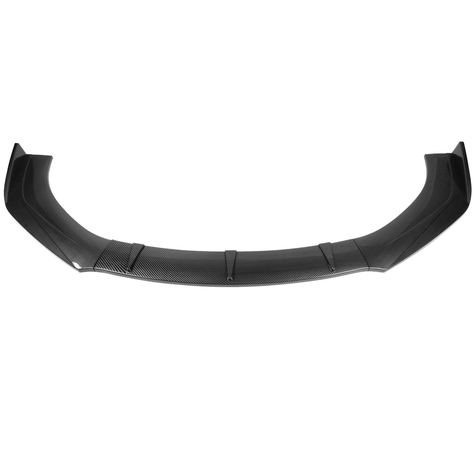 Ikon Motorsports Unadjustable Front Bumper Lip Splitter Fits 59" - 65'' Width Car 3PC PP Carbon Fiber Print