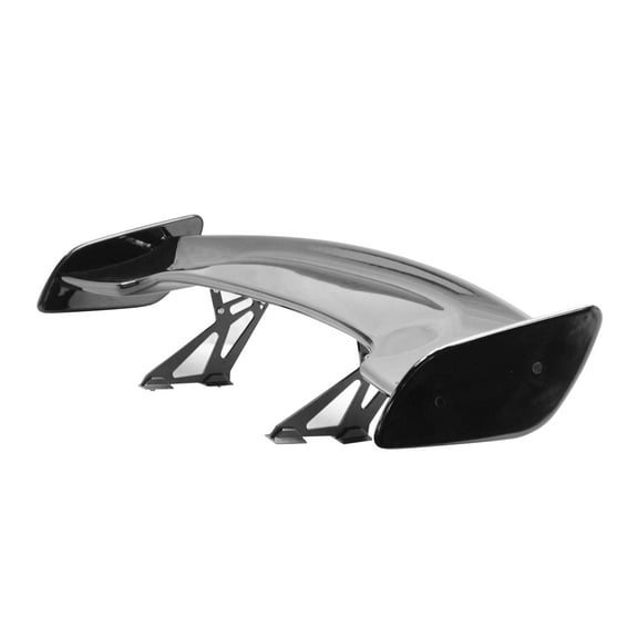 Ikon Motorsports Universal Fits 57 Inch JDM GT Style Rear Trunk Spoiler Wing Lip Adjustable, Gloss Black ABS