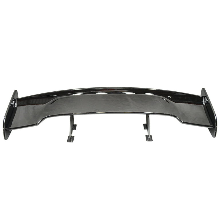 Ikon Motorsports Universal Compatible with 57 Inch JDM GT Span Rear Trunk  Spoiler Wing - Glossy Black ABS