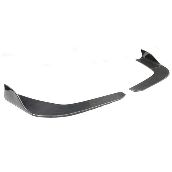 Ikon Motorsports Universal Compatible with Carbon Fiber CF Winglet Type 3 Front Bumper Lip Splitter Diffuser